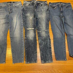 5 Women's Jeans-Size 12-Lucky-Refuge-Calvin Klein-14-Old Navy-18-Phat Farm